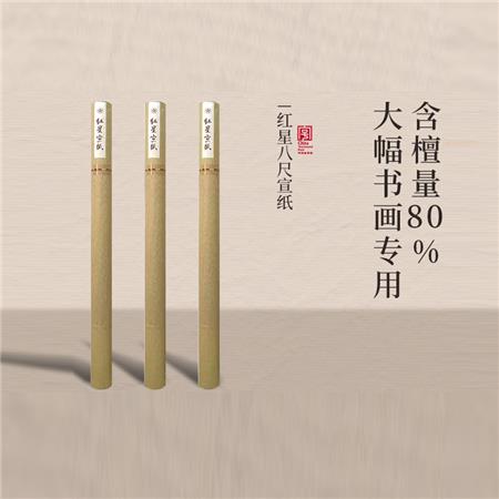 紅星宣紙旗艦店正品紅星牌三丈三生宣書(shū)畫(huà)國(guó)畫(huà)紙書(shū)法專用紙大尺寸八尺丈二丈六二丈大規(guī)格巨幅宣紙10張大尺寸